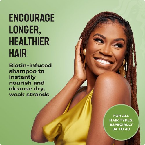 Mielle Organics Rosemary Mint Biotin Shampoo - Moisturizing Hair Strengthener for All (12 oz)