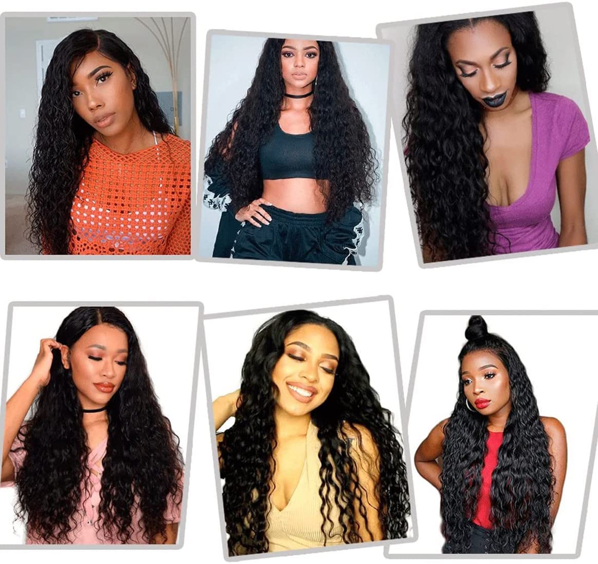 HeioWuio Water Wave Hair Bundles Natural Black Color Brazilian Remy Hair Weaves No Tangle Hair Extensions Real Unprocessed Virgin Hair Bundle 28 28 28 Inch