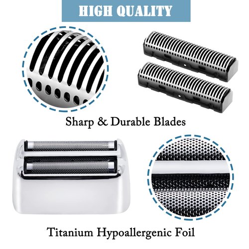 BaBylissPRO Replacement Foil & Cutters - Compatible with FXFS2 & FXFS2G Double Foil Shaver | Silver
