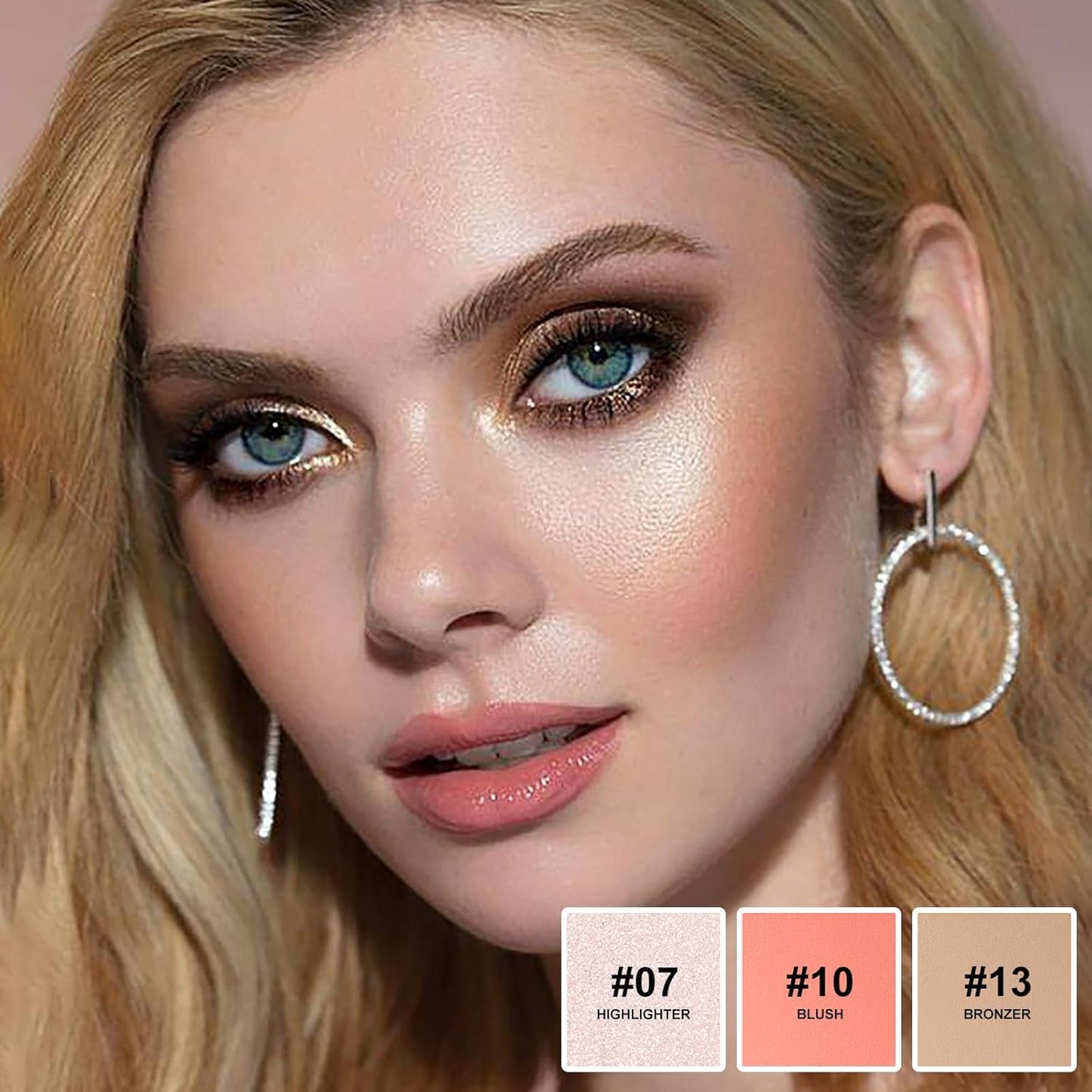 Lezero 3Pcs Contour Stick Makeup Kit, Shades with Highlighter, Blush and Bronzer Stick for Sculpt the Face and All Skin Type, Long Lasting, Smooth, Dewy & Matte Finish, LIGHT