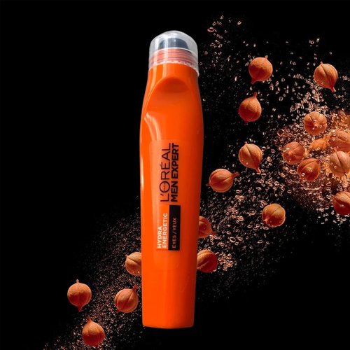 L'Oréal Men Expert Eye Roll-On - Hydra Energetic Formula with Vitamin C | Reduces Dark Circles, 10ml