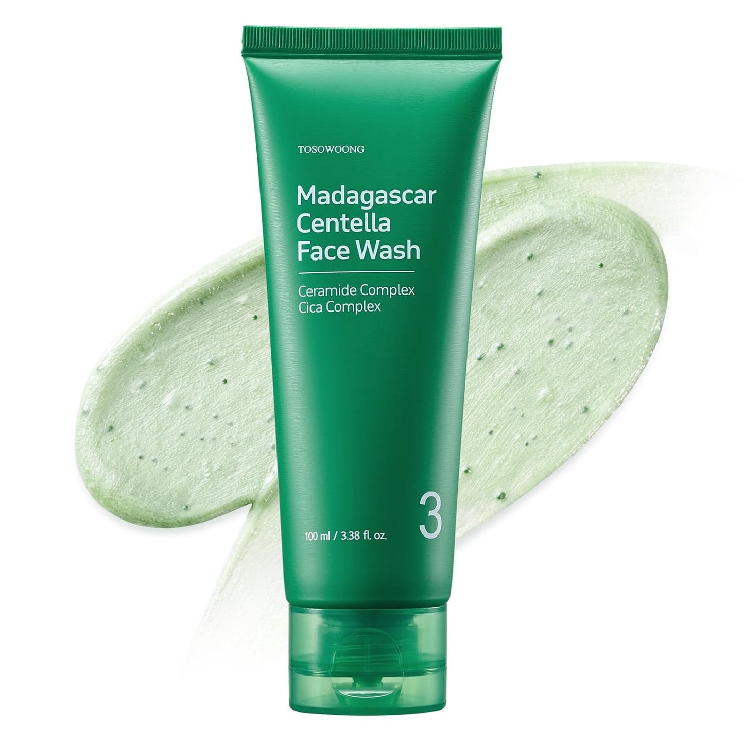 TOSOWOONG Madagascar Centella Face Wash - Mochi Whip for Blackheads & Clogged Pores | 100 ml