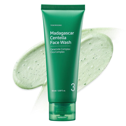 TOSOWOONG Madagascar Centella Face Wash - Mochi Whip for Blackheads & Clogged Pores | 100 ml