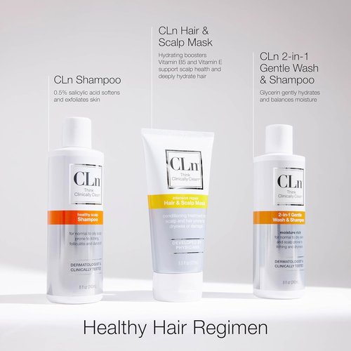CLn® Hair & Scalp Mask Conditioner - Deep Hydration for Dry, Damaged Hair & Scalp, Eucalyptus Scent, 6 fl. oz.
