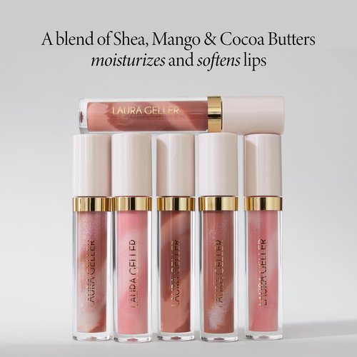LAURA GELLER NEW YORK Italian Marble Glossy Lip Tint - Moisturizing Lip Gloss - Enriched with Shea, Mango and Cocoa Butters