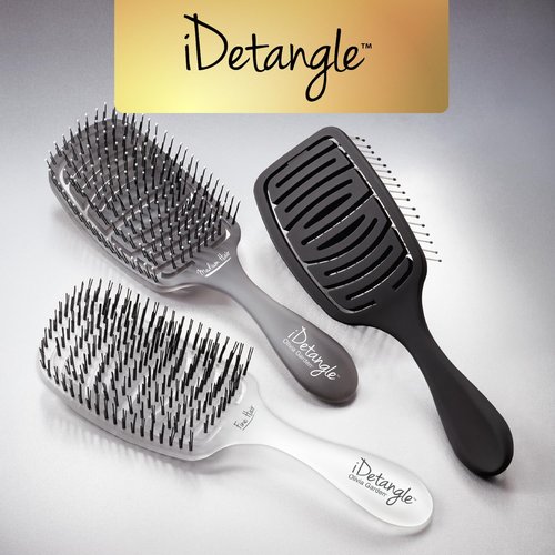 Olivia Garden iDetangle Brush - Versatile Detangler for Wet & Dry Hair | Adjustable Tension for All Hair Types
