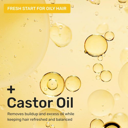 Ethique Clarifying Shampoo Bar - Oily Hair Solution with Castor Oil | Plastic-Free, Vegan, 3.88 oz