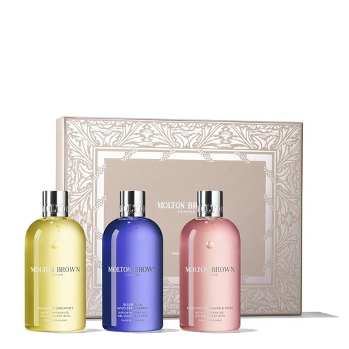 Molton Brown Body Wash Gift Set for Women - Trio of 10 fl. oz. Floral & Fruity Luxury Scents