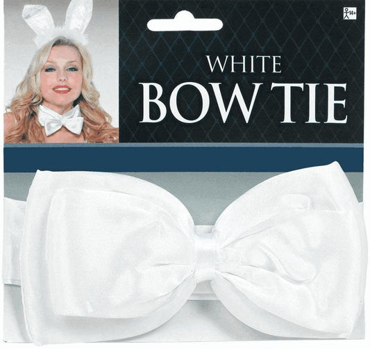 amscan 841040 White Bow Tie for Adults, 1 Piece