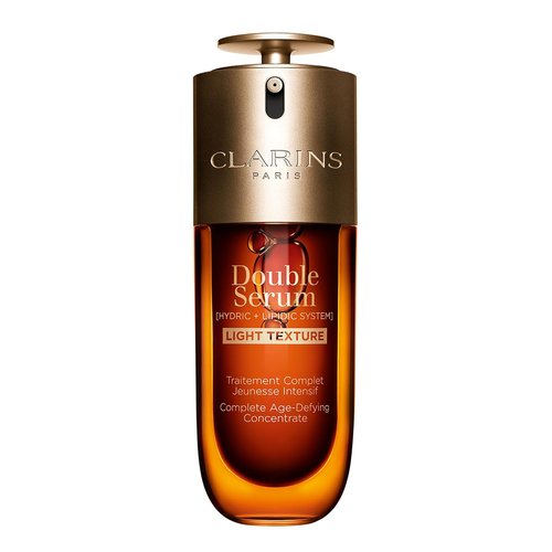 Clarins Double Serum Light Texture - Anti-Aging Serum for Firmness & Radiance | 24H Hydration for Oily Skin