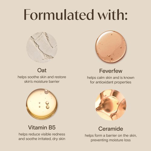 Aveeno Calm + Restore Facial Moisturizer Face Cream for Redness Relief, Non-Comedogenic, Ceramide & Vitamin B5, Hydrating for Dry, Sensitive Skin, Hypoallergenic, Fragrance-Free, 1.7 oz