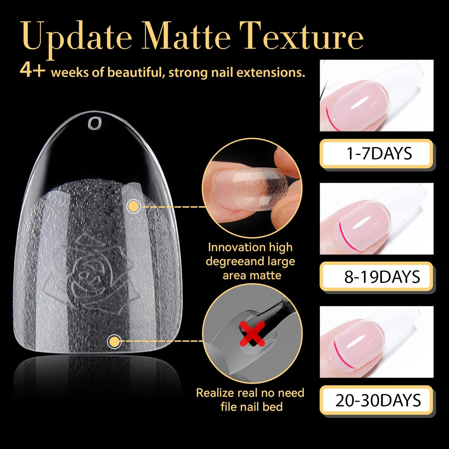 UNA GELLA Short Nail Tips Oval Almond Shape, 240Pcs Short Oval Almond Nail Tips Full Cover Acrylic False Nails 12 Sizes Pre-file Soft Gel Nail tips for Nail Extension at Home DIY Salon with Box