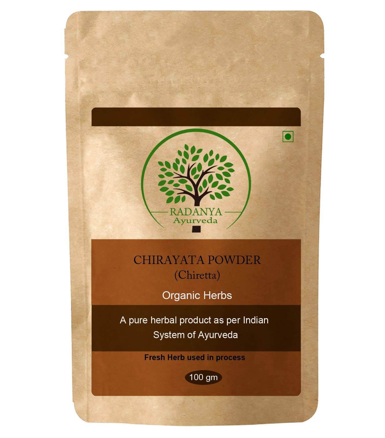 RADANYA Ayurveda Chirayata Powder | Swertia Powder | Bitter Stick Powder