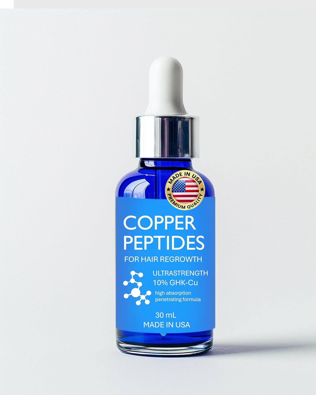 Skiennix Copper Peptide Serum for Hair Growth - 10% Formula with 7x Liposomal Absorption - Made in USA