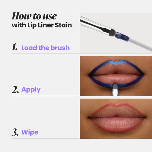 Wonderskin Precision Lip Definer Brush – Slim Angled Lip Brush for Flawless Lip Definition, Clean Application & Ombre Effects Makeup Brush