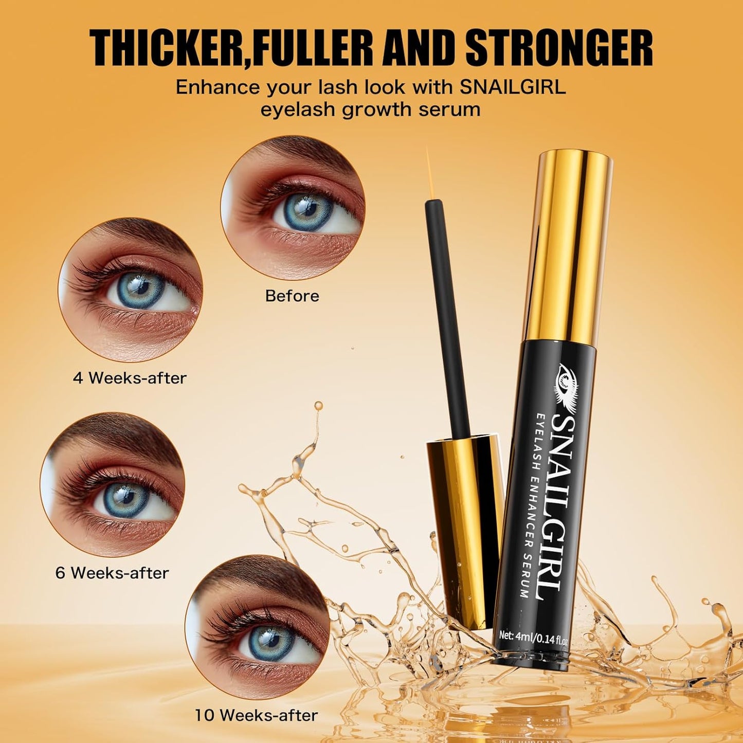 Skiennix Lash Serum - Multi-Peptide & Botanical Antioxidants for Longer, Fuller Lashes | 4 ml