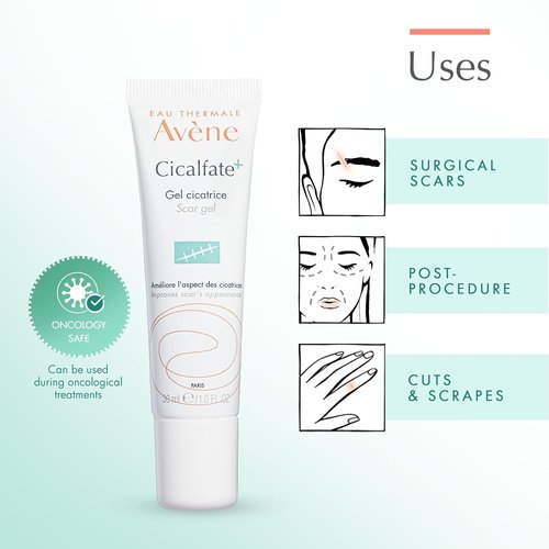 Avène Cicalfate+ Scar Gel, Silicone Massage Gel for Superficial & Dermatological Scars, 1 Fl Oz