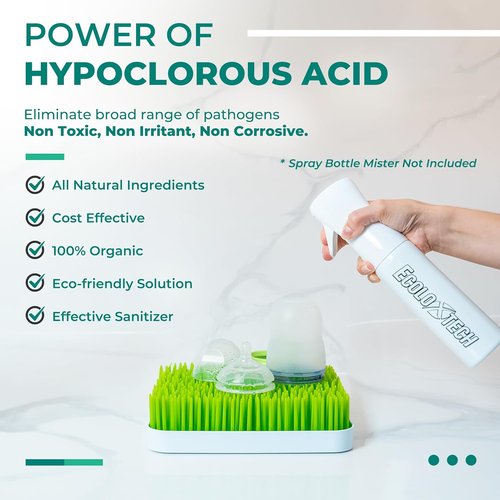 Ecoloxtech Ultra Fine Mister Spray Bottle - Refillable 10 oz Continuous Fine Mist Sprayer for Cleaning & Plants