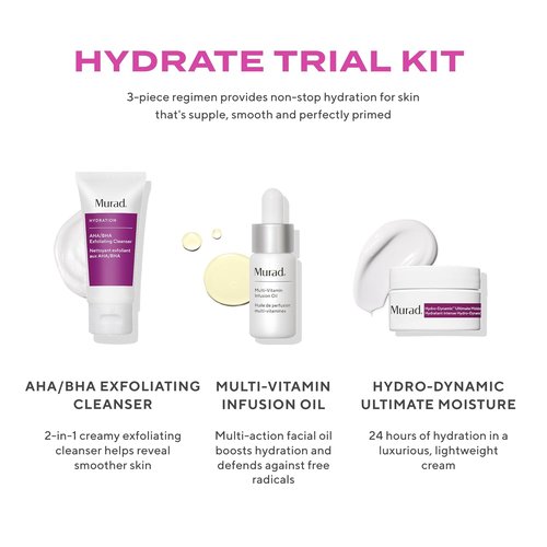 Murad Hydration Trial Kit | Essential Hydrating Skincare Products for Glowing Skin