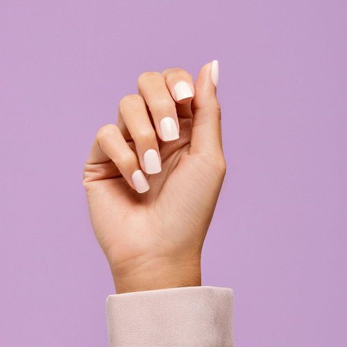 KISS imPRESS Press-On Nails - No Glue, Point Pink Color, Short Squoval Shape, 30 Nails Included