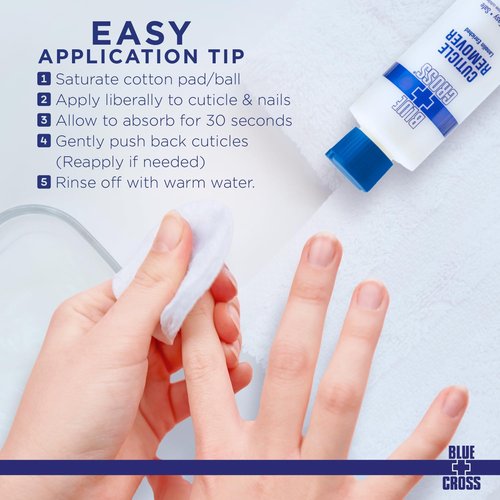 Blue Cross Cuticle Remover & Softener – Hydrating Treatment for Dry Cuticles, 8oz