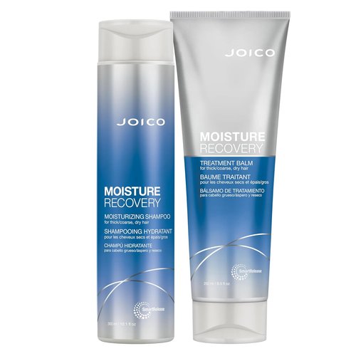 Joico Moisture Recovery Set - Moisturizing Solution for Thick, Coarse, Dry Hair | Restore Smoothness & Strength with Jojoba Oil & Shea Butter