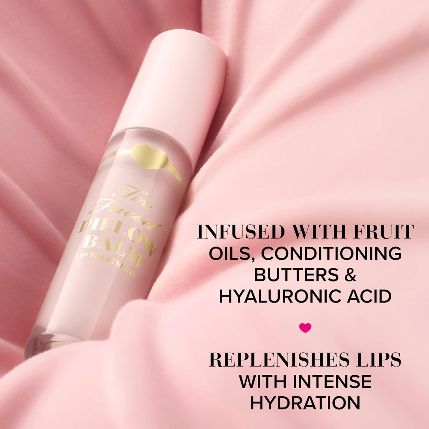Too Faced Pillow Balm | Ultra-Hydrating Liquid Lip Treatment with Hyaluronic Acid for Soft Lips