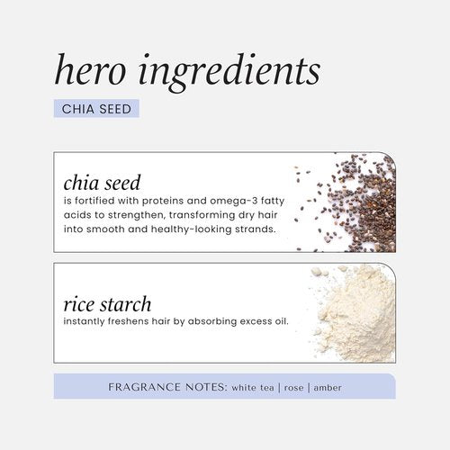 HASK Chia Seed Volumizing Dry Shampoo - Absorbs Oil, Adds Volume & Bounce, 8.1oz, Sulfate-Free