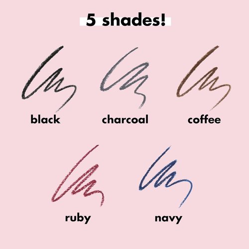 e.l.f. No Budge Retractable Eyeliner - Creamy, Ultra-Pigmented & Waterproof - Bold Black Color