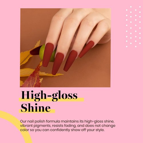 Beetles Burgundy Red Gel Polish – Blanchett Maroon Gel Nail Polish, 15ml Dark Plum Red Color UV Lamp Soak Off Manicure DIY at Home Nails Gifts for Women