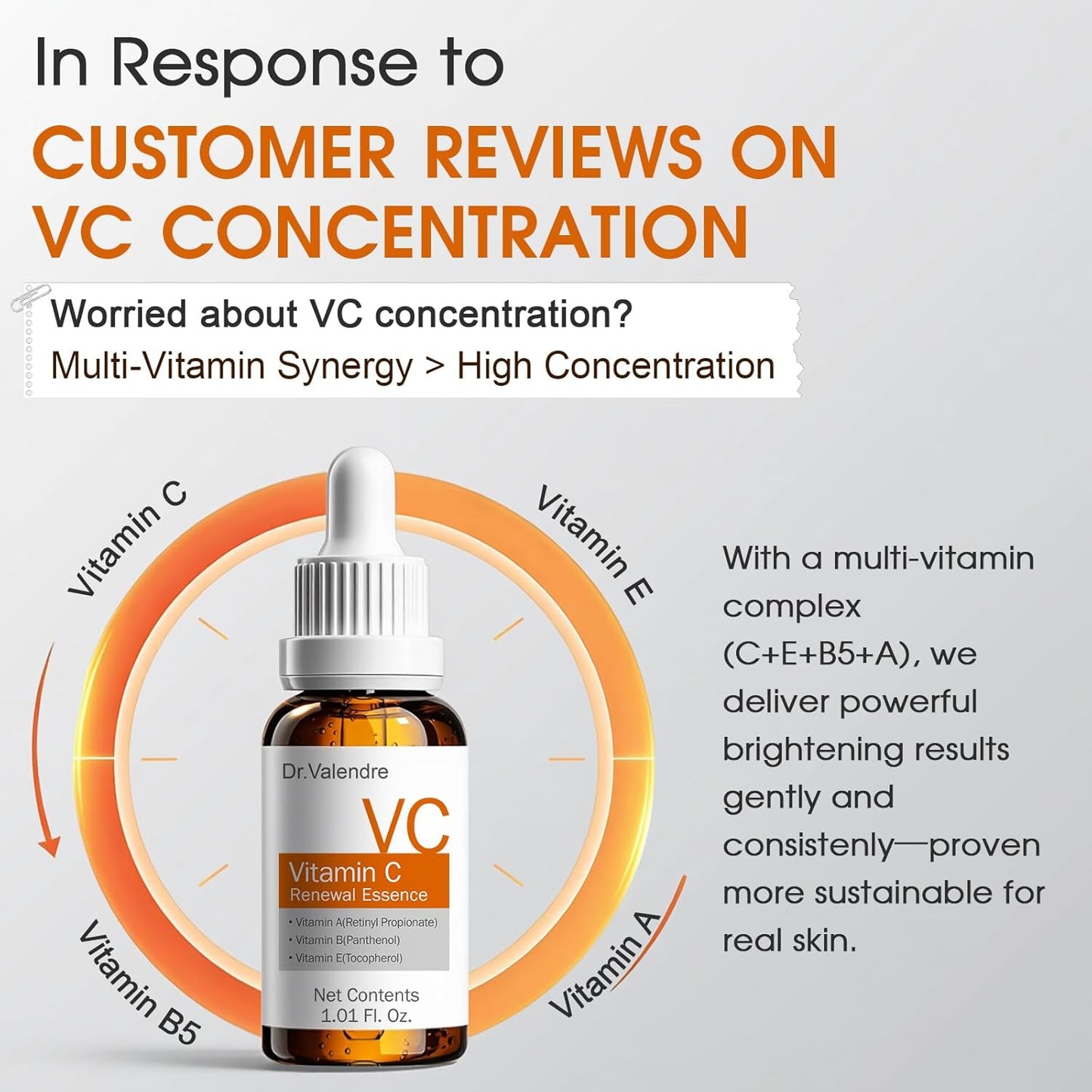 Skiennix Vitamin C Complex Brightening Serum - Fades Dark Spots, Evens Skin Tone & Smooths Skin for Radiant Glow