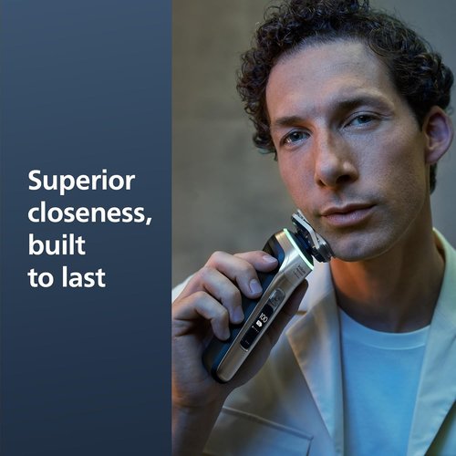 Philips Norelco Shaver Series 9000 - Wet & Dry Electric Shaver with Lift & Cut System | Includes Trimmer & Travel Case