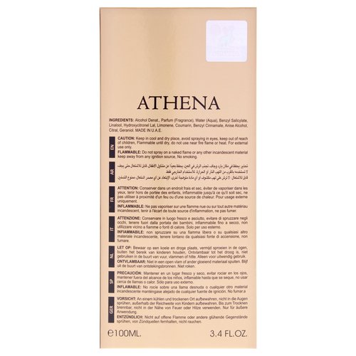 Lattafa Maison Alhambra Athena for Women Eau De Parfum Spray, 3.4 Ounce