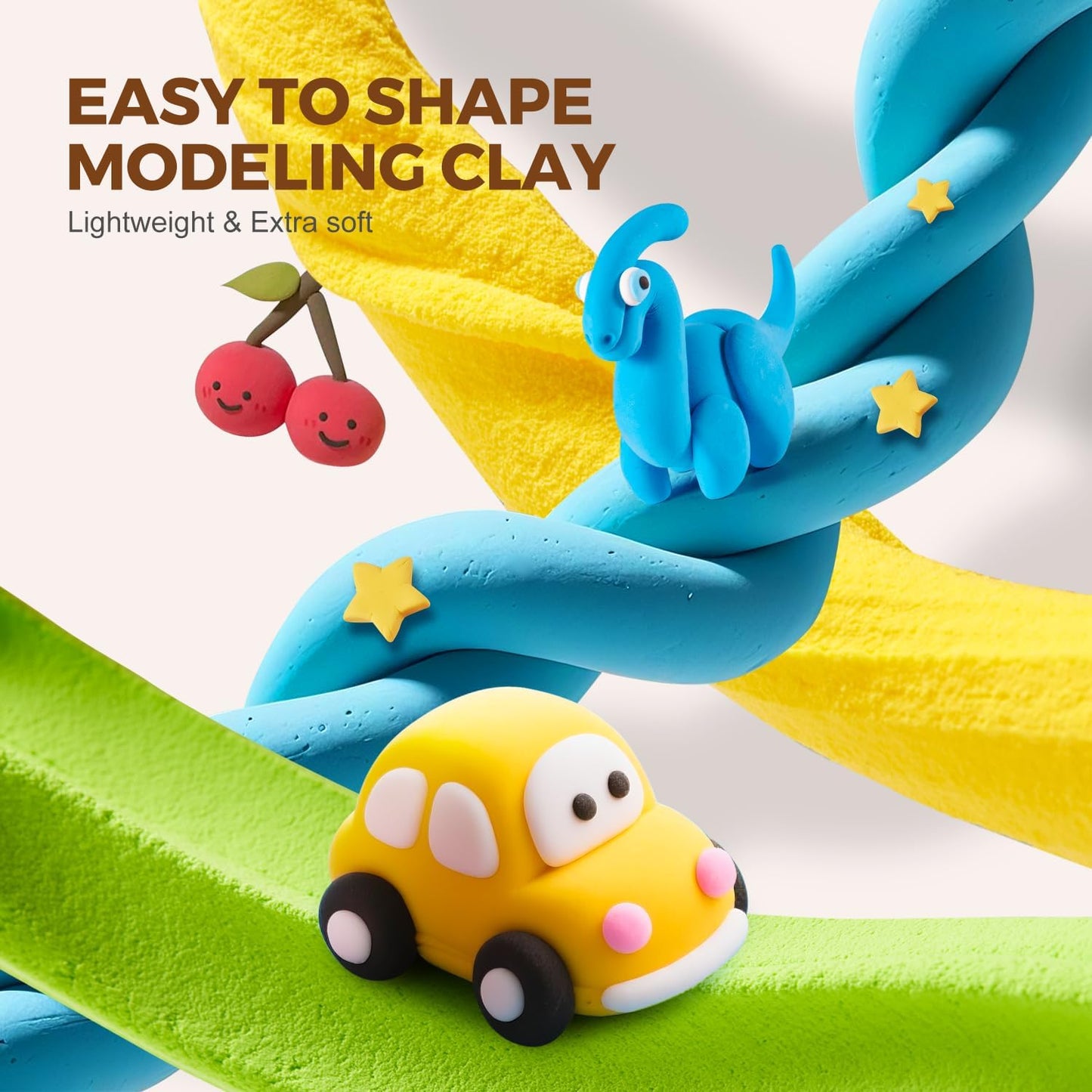 Skiennix Air Dry Clay Kit for Kids - Magic Modeling Clay with Storage Box & Tools | Perfect for Ages 6-12
