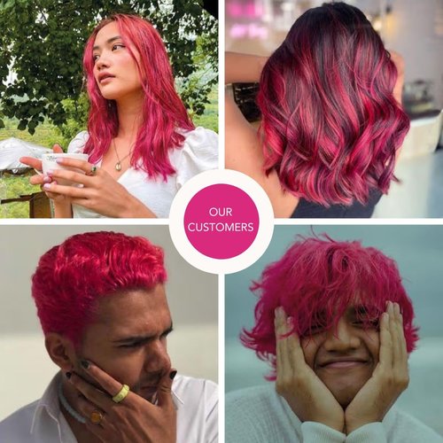Paradyes Carola Pink Semi Permanent Conditioner Based Hair Color Enriched with Vegan, Natural and Herbal Hair dyes - lasts up to 8-10 washes (4.2 oz)