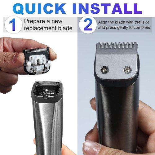 **Whal Stainless Steel Replacement Blades - 30mm Detachable for All-In-One Lithium Ion Trimmers | 2 Pack**