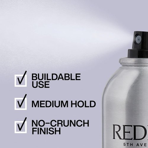 Redken Brushable Hairspray 12 - Flexible Medium Hold For All Hair Types | Frizz & Humidity Protection