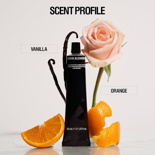 Grown Alchemist Restorative Hand Cream - Nourishing Vanilla & Orange Peel Formula | Non-Greasy 65ml