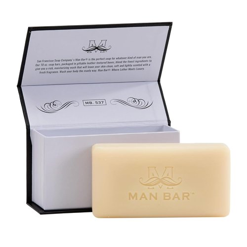 San Francisco Soap Company Midnight Amber Man Bar - Moisturizing & Chemical-Free - All Skin Types - Made in USA
