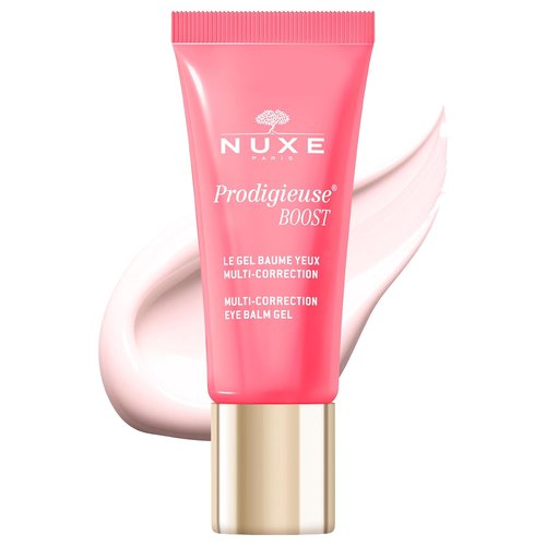 Nuxe Prodigieuse Boost Eye Balm Gel - Reduces Puffiness & Dark Circles with Jasmine Extract | 0.51 Fl Oz