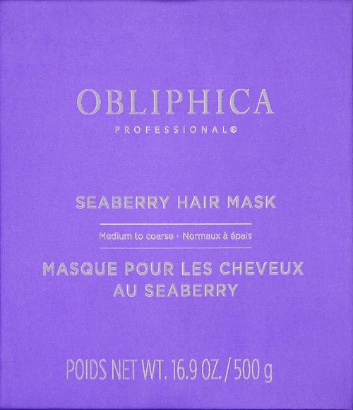 Obliphica Seaberry Mask - Nourishing Hair Treatment for Medium to Coarse Hair, 1.05 lb | Restores Shine & Manageability