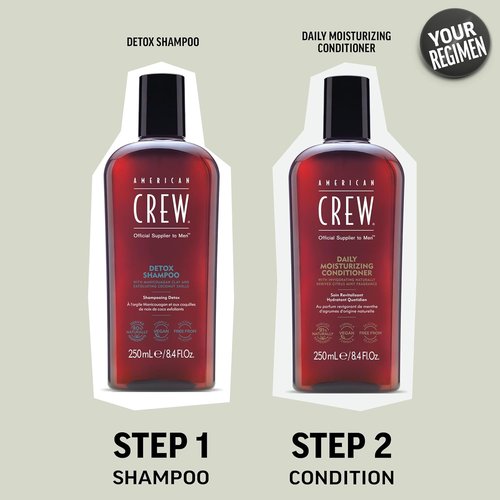 American Crew Detox Shampoo - Naturally Derived Vegan Formula with Citrus Mint Fragrance | 8.45 Fl Oz