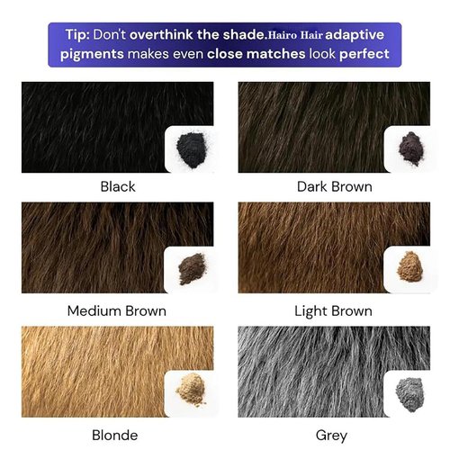 Hair Density Filler (10g/0.35oz) - Instant Gray Coverage & Bald Spot Concealer, 24-Hour Waterproof Stain-Proof Hair Powder Root Touch Up for Women & Men, Daily Use & Events (Black*1)