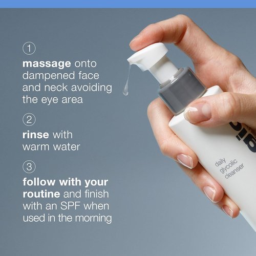 Dermalogica Daily Glycolic Cleanser - Exfoliating Face Wash with Glycolic Acid & AHA for Radiant Skin