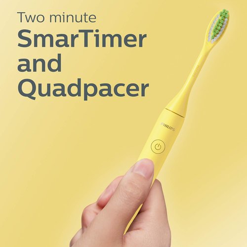 Philips Sonicare Battery Toothbrush - Mango Yellow | Superior Cleaning Power & Convenience