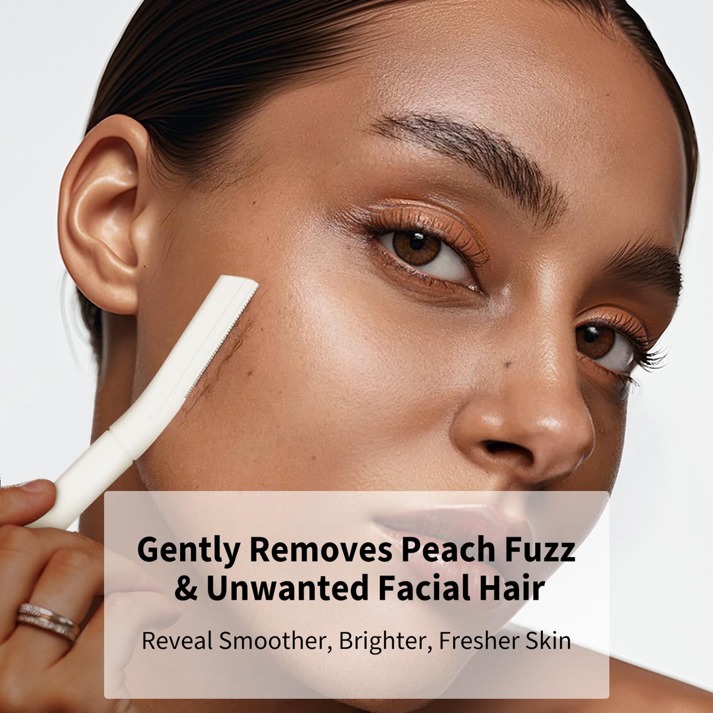 Skiennix Dermaplane Razor - Gentle Facial Exfoliation Tool for Peach Fuzz & Eyebrow Shaping | Smooth Skin Care Tool