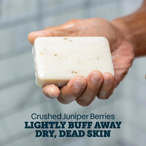 Oars + Alps Exfoliating Bar Soap for Men - Deep Cleaning with Shea Butter & Jojoba Oil | 1 Pack