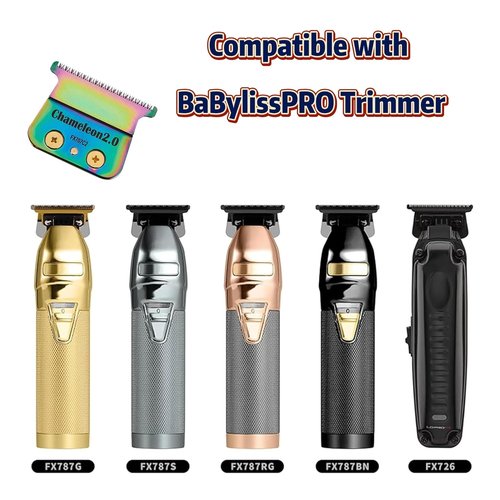 BaByliss PRO Replacement Trimmer Blade - Zero-Gapped Design for FX787 & FX726 | 7 Color Options