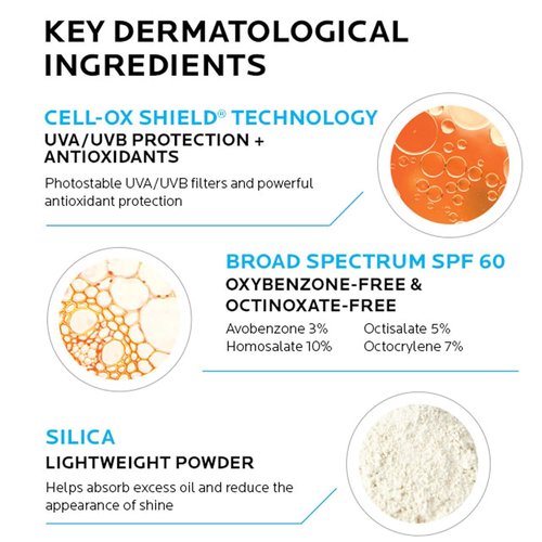 La Roche-Posay Anthelios SPF 60 Light Fluid Sunscreen - Lightweight, Oil-Free, Travel Size 1.7 Fl. Oz.