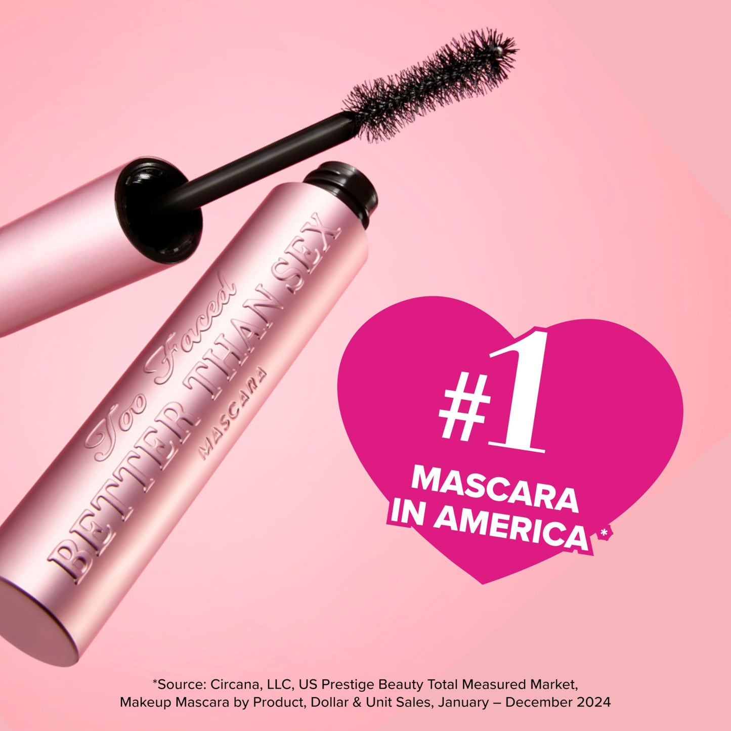 Too Faced Better Than Sex Volumizing Mascara | Dramatic Volume + Length | Cruelty Free, 0.27 Fl Oz, Black